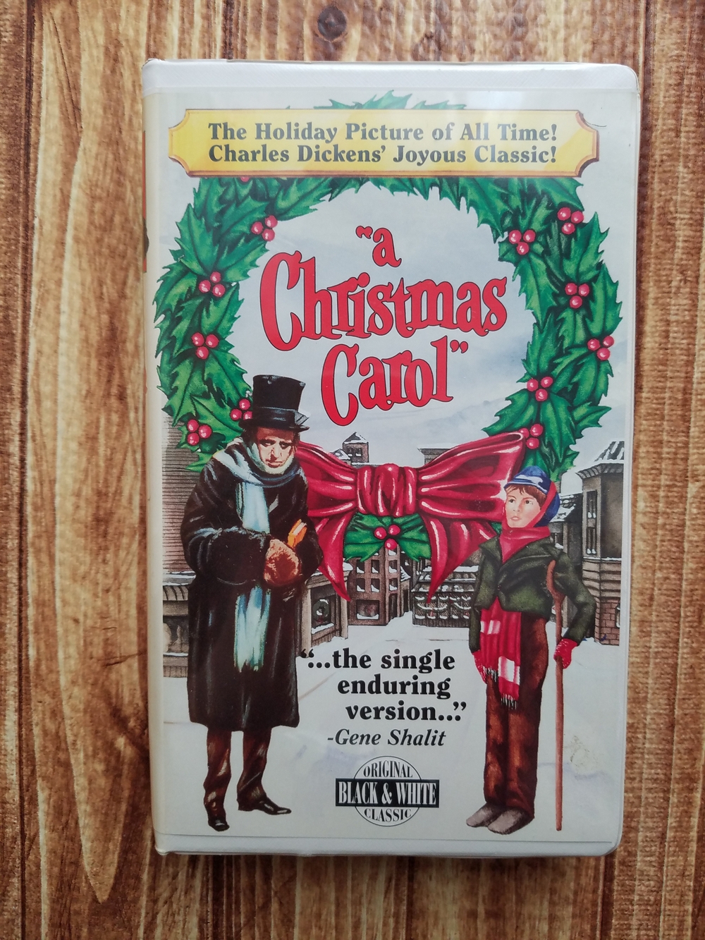 Vintage A Christmas Carol VHS Tape 1951 Movie Clamshell 1993 Release